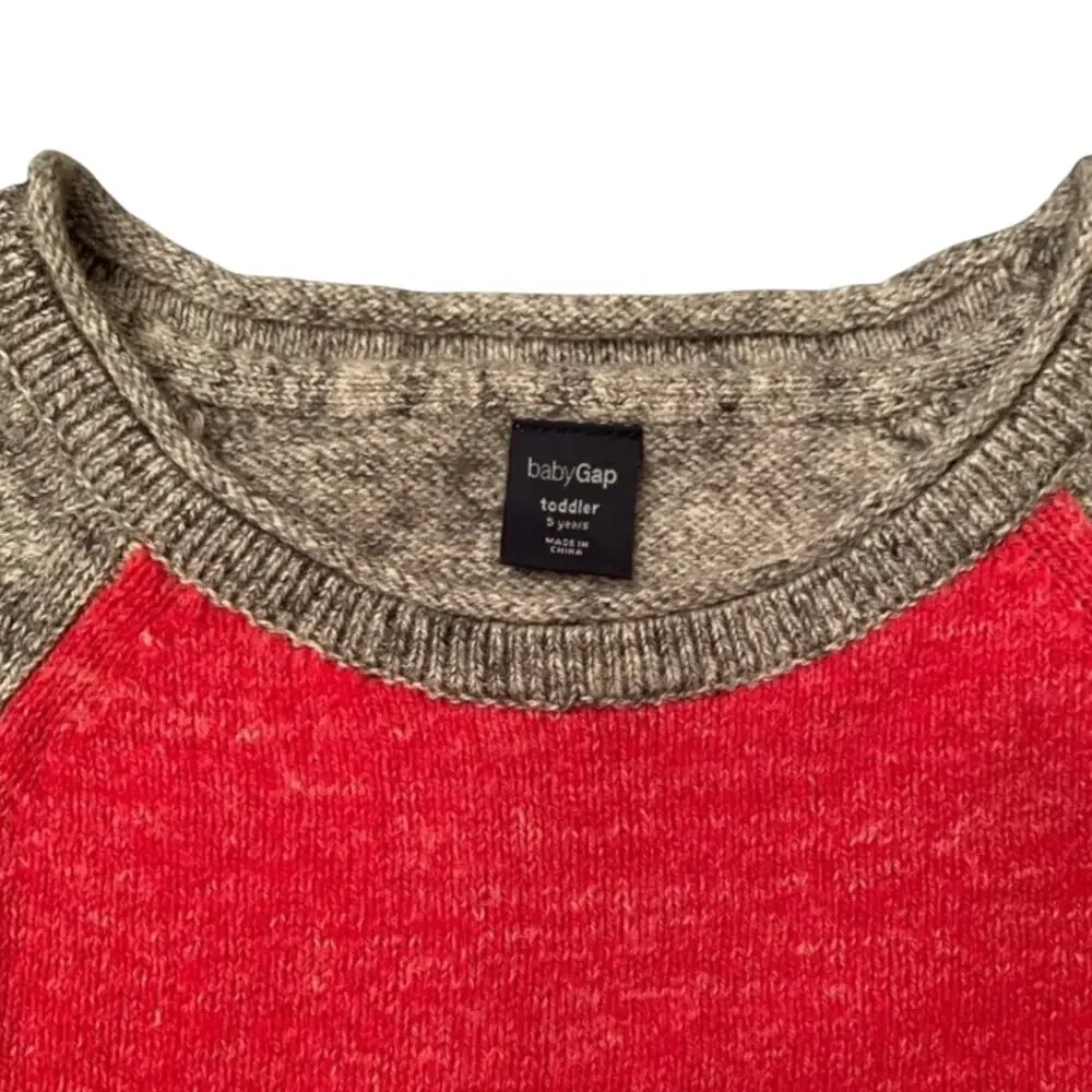 Gap EUC Hi Lo Color Block Sweater. Size 5.